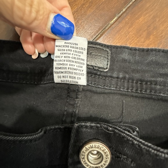 Bleecker and Mercer Men's Black Denim Jeans Size 38/34 - Picture 6 of 6